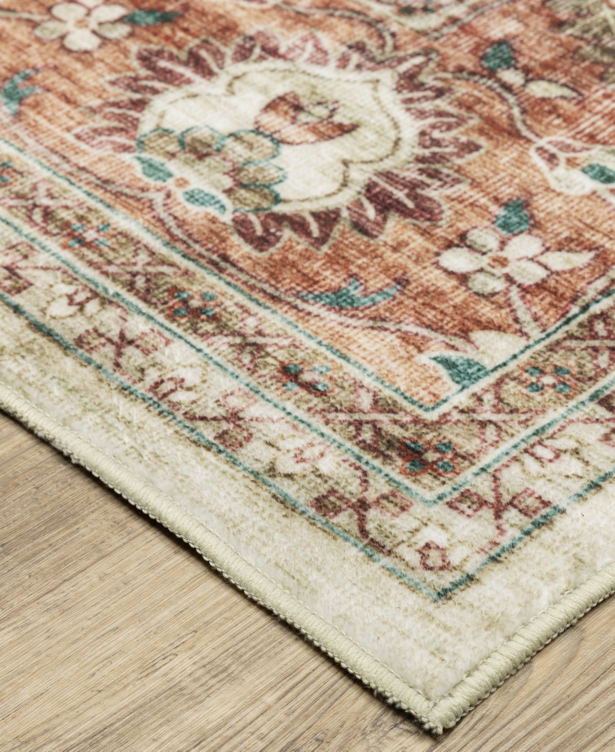 Oriental Weavers Sumter Washable Sum03 7'6x10' Area Rug In Ivory