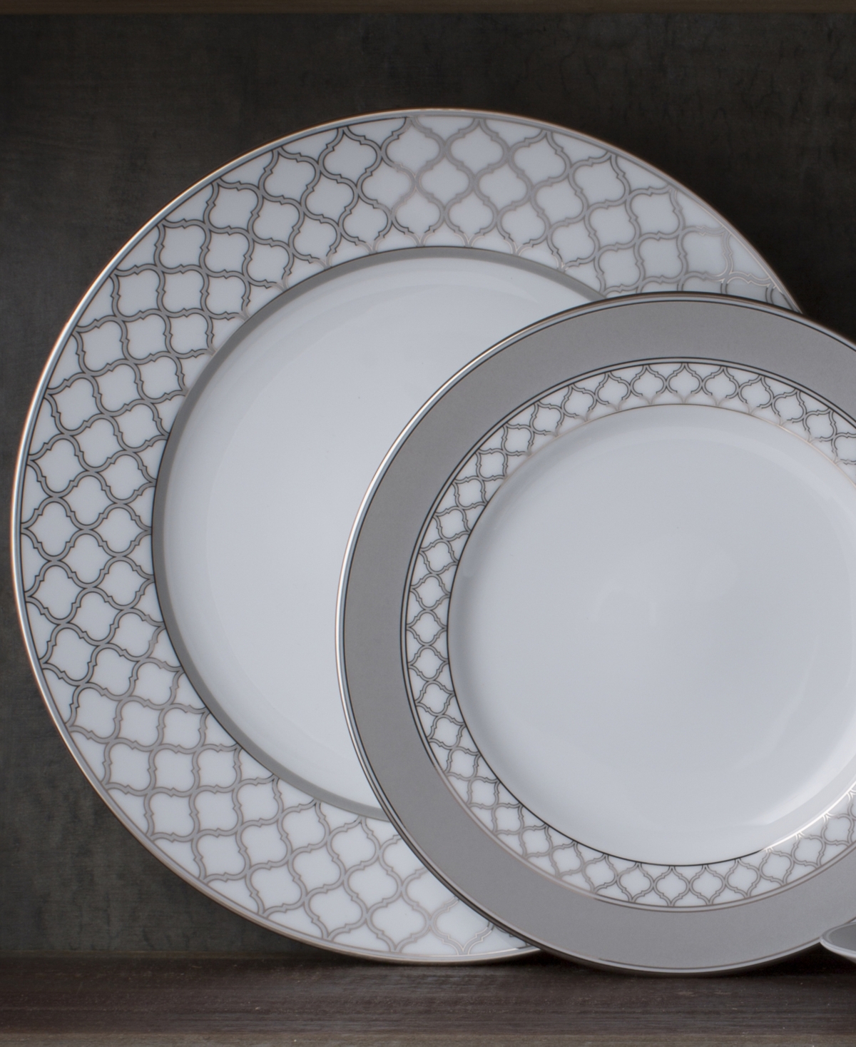 Noritake Eternal Palace Place Setting, 5 Piece - White And Platinum