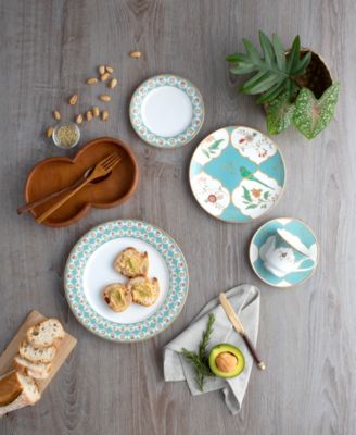 Lodi's Morning Set of 4 Saucers, 6"