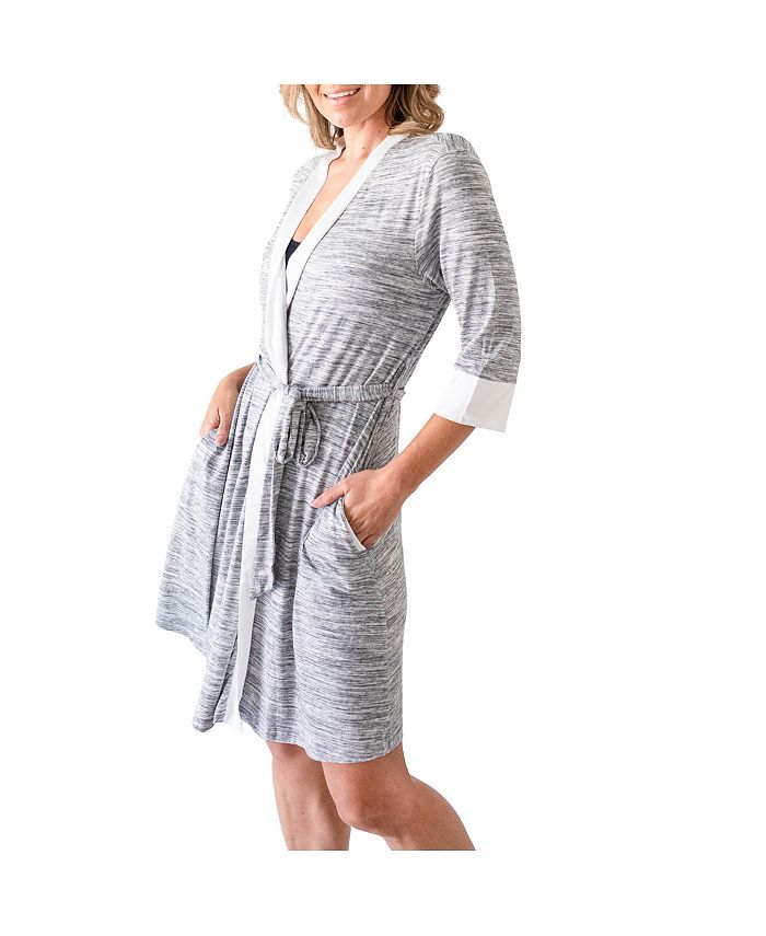 Kindred Bravely Maternity Emmaline Postpartum Robe - two belt positions ...