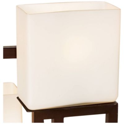 Lighting on the Square  Modern Table Lamp 24" High Roman Bronze  Metal Opal Glass Shade for Bedroom Living Room House Home Bedside