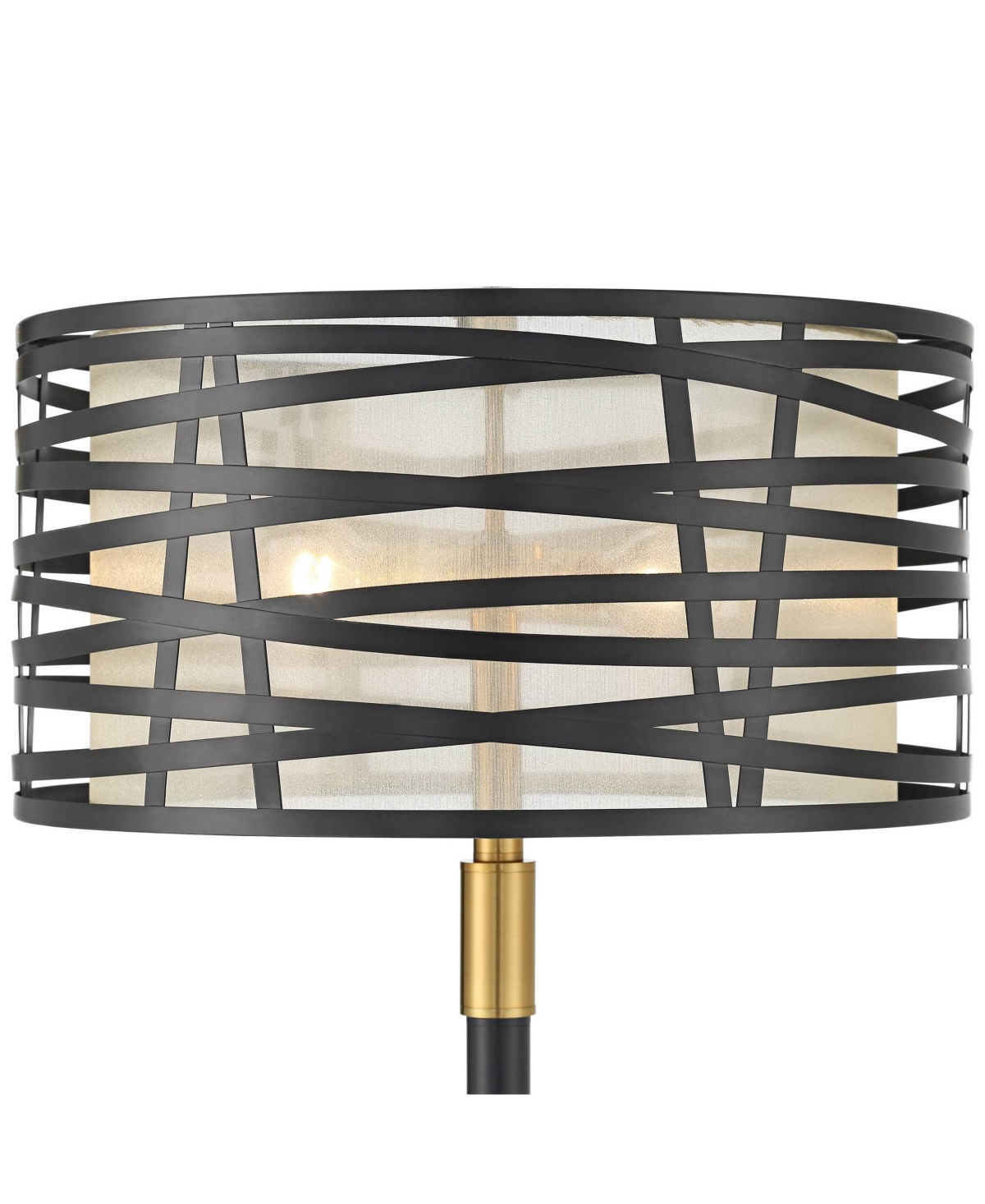 Possini Euro Design Halifax Modern Industrial Floor Lamp 64 1/2
