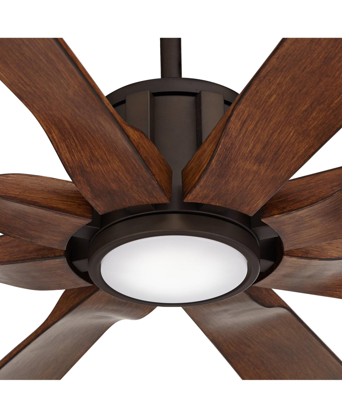 Possini Euro Design Defender Rustic Farmhouse Outdoor Ceiling Fan with Dimmable Led Light Remote Control Oil Rubbed Bronze Damp Rated for Patio Ex