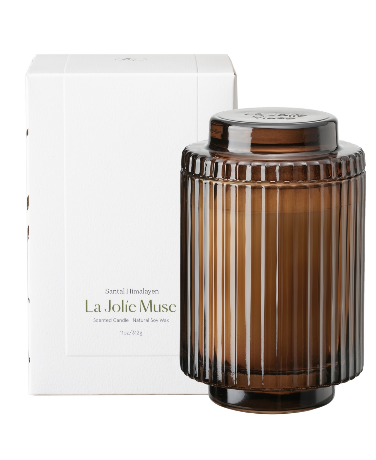La Jolie Muse Amelie Candle, Santal Himalayen, 11 oz In Cocoa