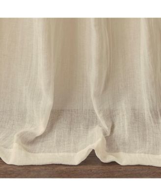 Harper Solid Crushed Curtain Panel Pair, 42"W x 84"L
