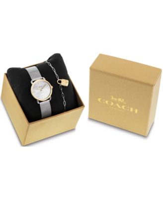 Women's Two-Tone Elliot Stainless-Steel Watch Set 28mm