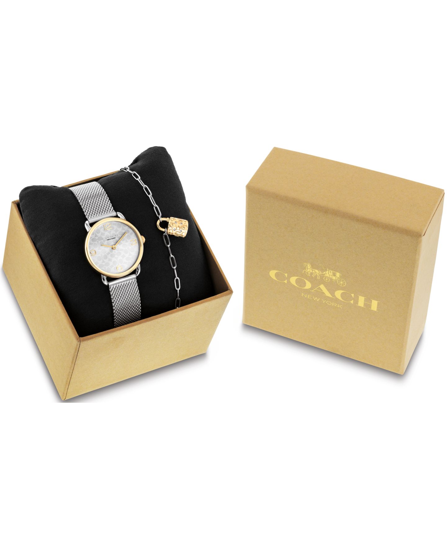 Женские часы COACH Two-Tone Elliot Stainless-Steel Watch Set 28mm — фото 6