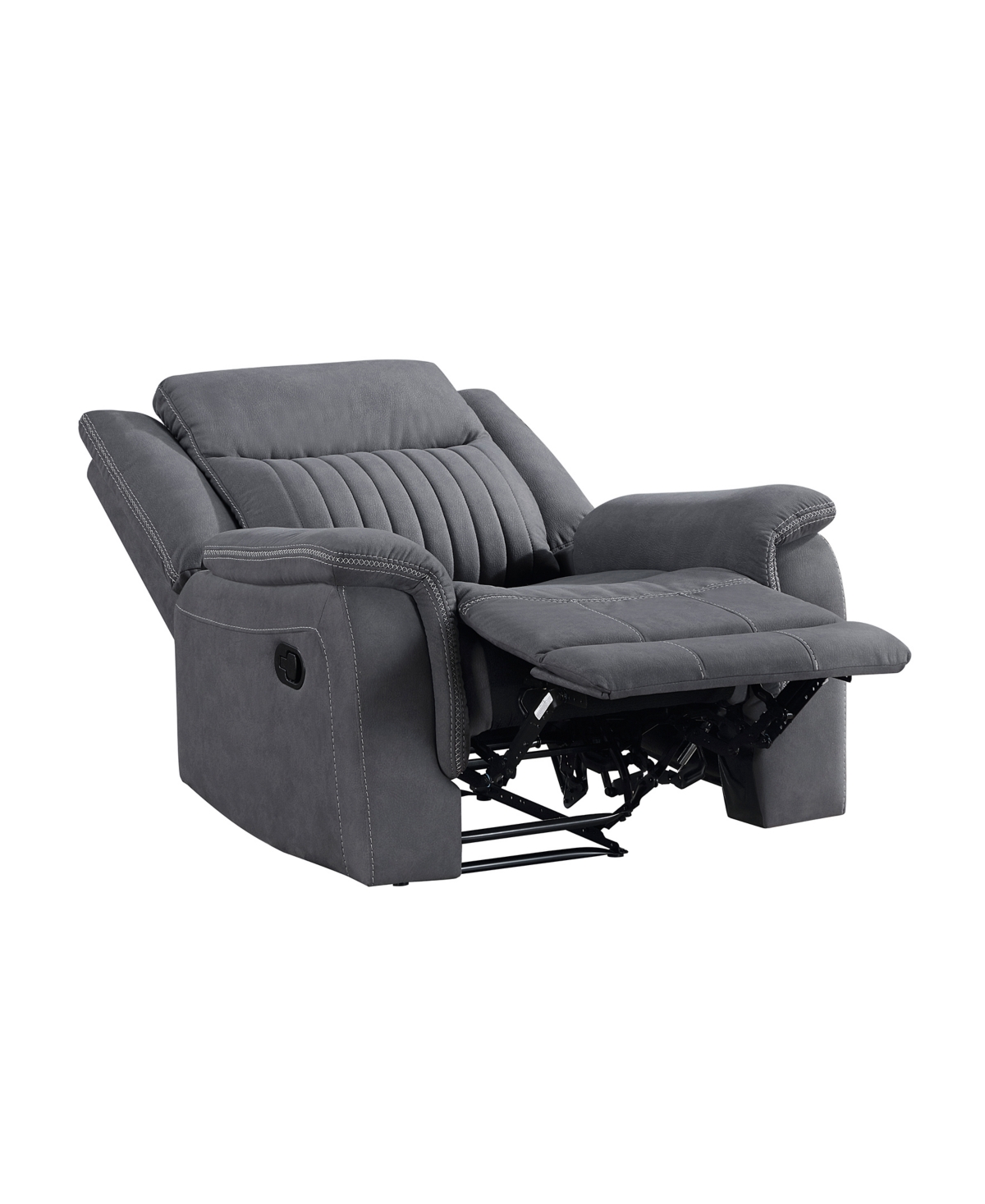 Shop Homelegance White Label Magnus 40" Reclining Chair In Gray