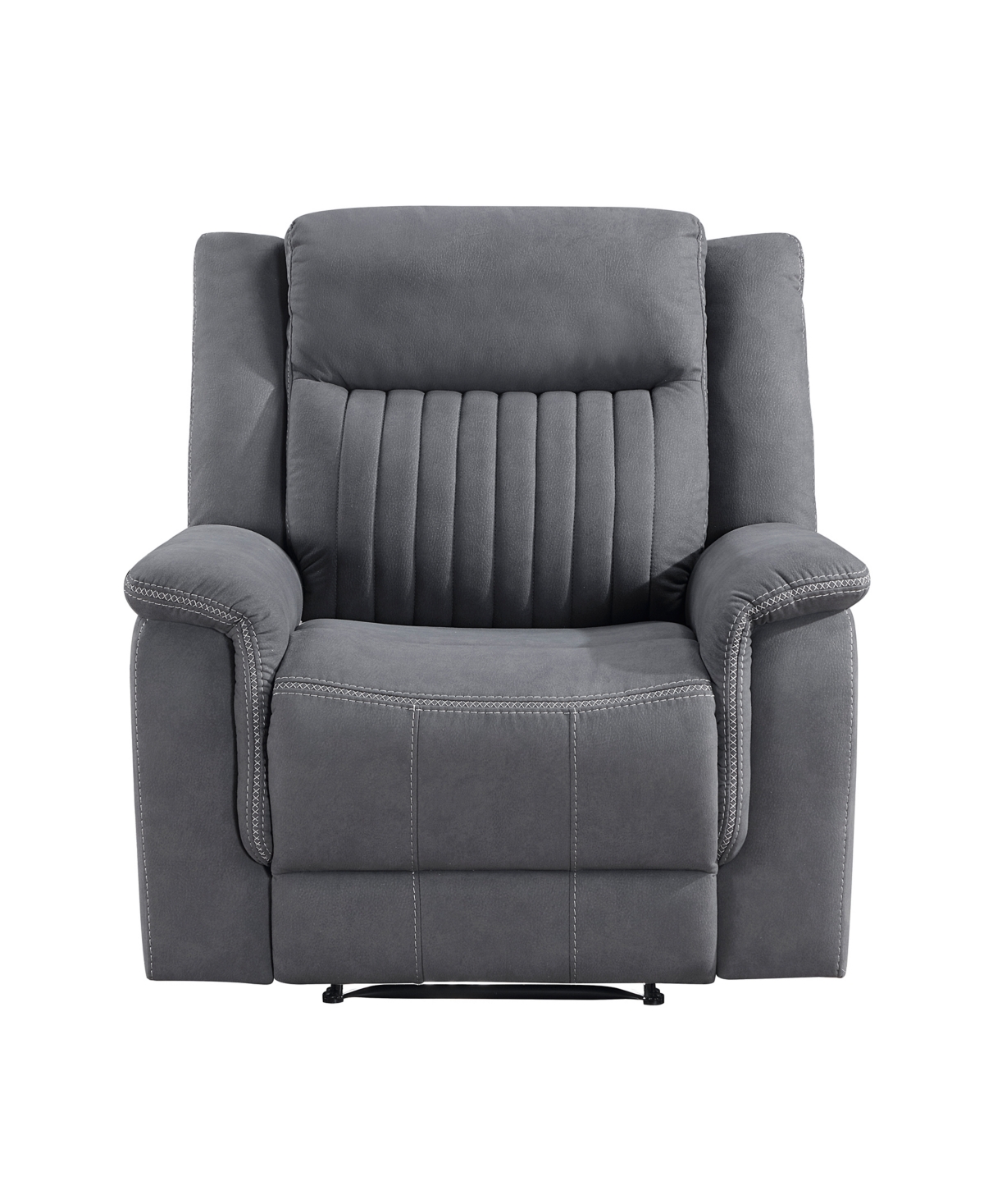 Shop Homelegance White Label Magnus 40" Reclining Chair In Gray