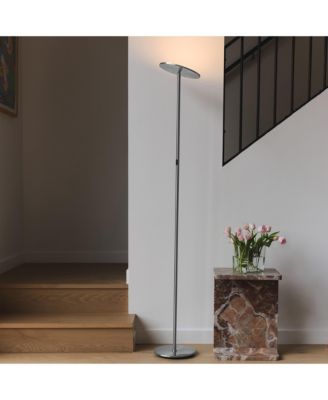 Sky 63" Super Bright LED Torchiere Modern Floor Lamp with Adjustable Head