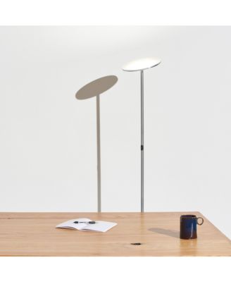 Sky 63" Super Bright LED Torchiere Modern Floor Lamp with Adjustable Head