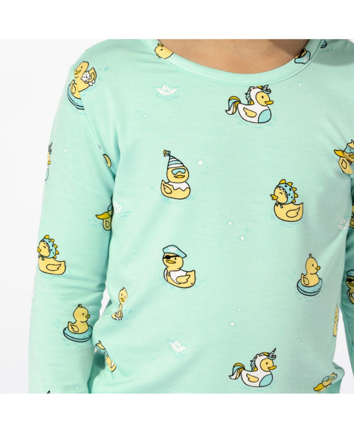 Bellabu Bear Kids Unisex KidsSet of 2 Piece Pajamas - Rubber ducky