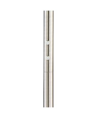 Jordan Modern Torchiere Floor Lamp with Side Lights 71 1/2" Tall Brushed Nickel Alabaster Glass Shade for Living Room Reading Bedroom