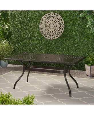 Streamdale Elegant Cast Aluminum Lattice Dining Table