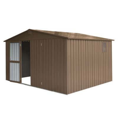 Rust-Proof Elevated Storage Shed with Windows