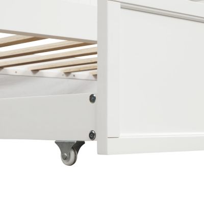 Twin Size Wood Daybed With Twin Size Trundle