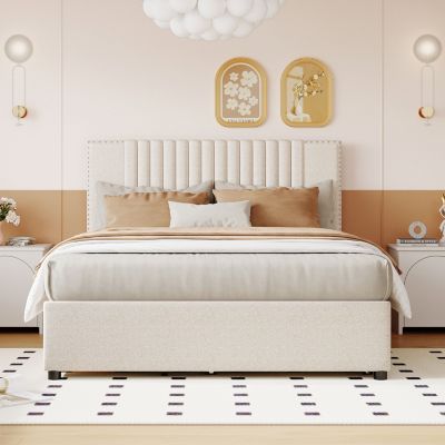 Streamdale Upholstered Platform Bed with Drawers and Trundle