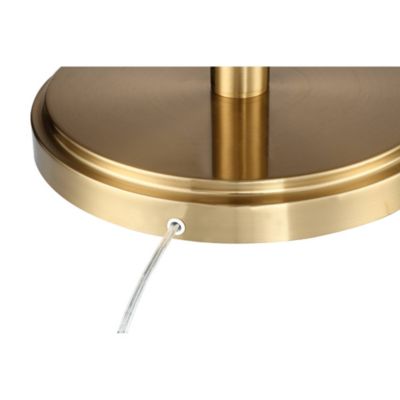 Cameron Light Blaster Modern Torchiere Floor Lamp LED 72.25" Tall Warm Antique Brass Matte Black Opal Glass Bowl Pole Light for Living Room Reading House Bedroom Home