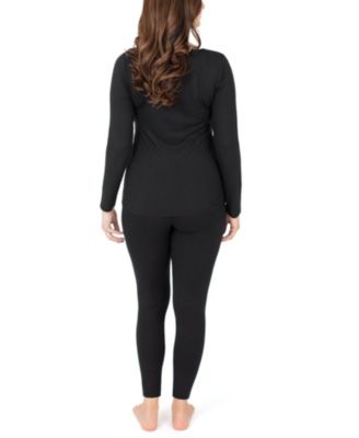 Plus Size Jane Long Sleeve Nursing Pajama Set