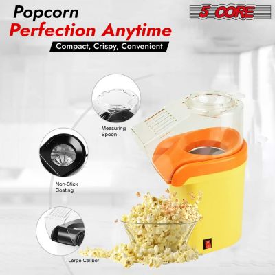 Popcorn Machine 16 Cup Capacity Hot Air Popper Mini Portable Tabletop Electric Pop Corn Maker Maquina Para Hacer Palomitas De Maiz For Home Movie Party - POP Y