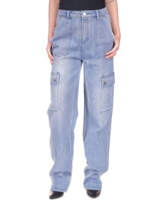 Michael Kors - Women's Relaxed Denim Cargo Jeans