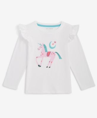 Epic Threads - Toddler Girls Long-Sleeve Sparkle Unicorn Graphic T-Shirt
