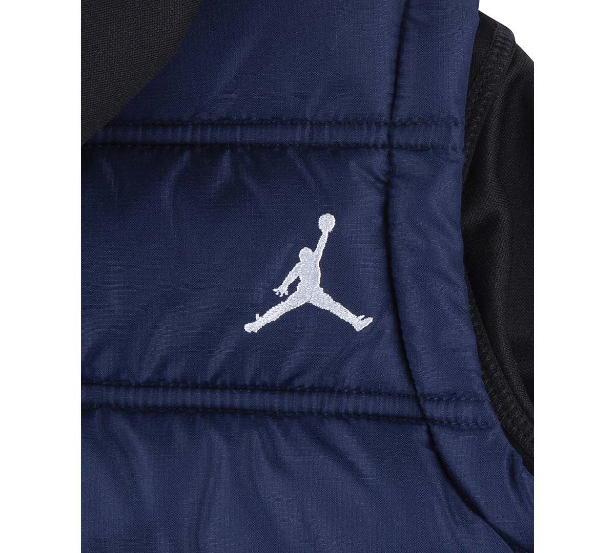 Jordan Little Boys Layered-Look Hooded Jacket - U90midnigh