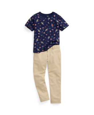 Boys' 2-7 Straight-Fit Twill Pant