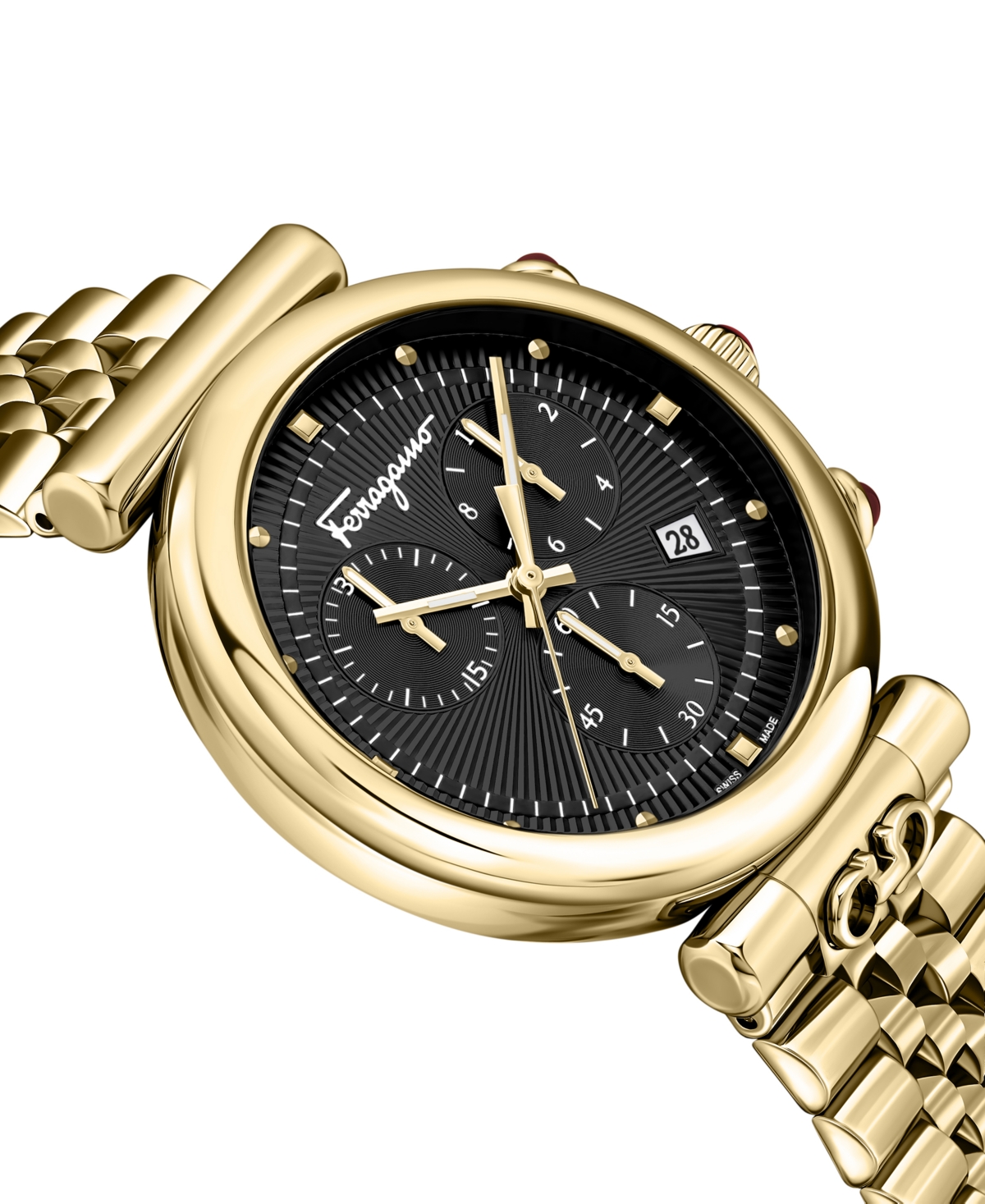 Ferragamo Ora Bracelet Watch In Gold