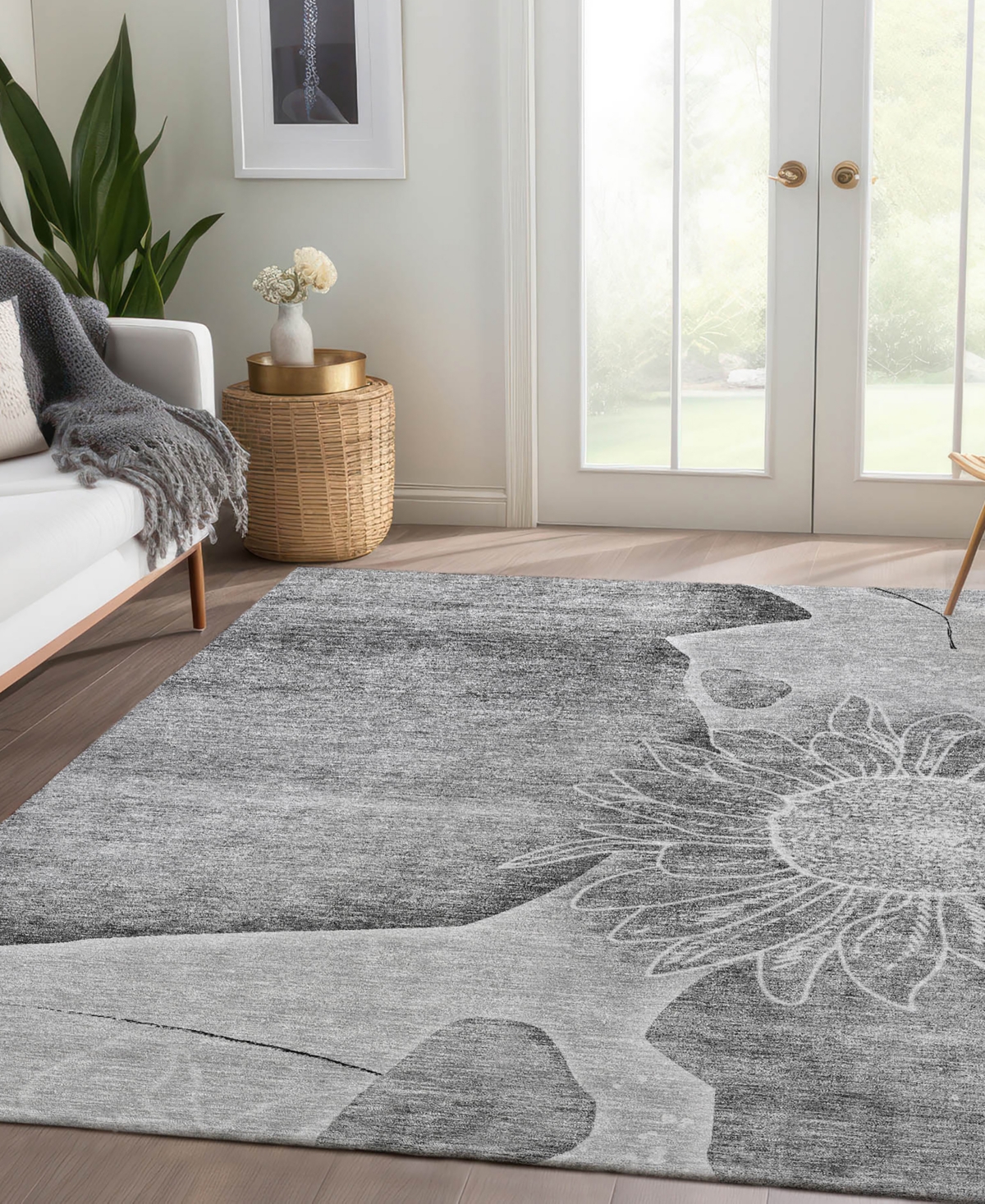 Addison Chantille Acn700 8'x10' Area Rug In Gray