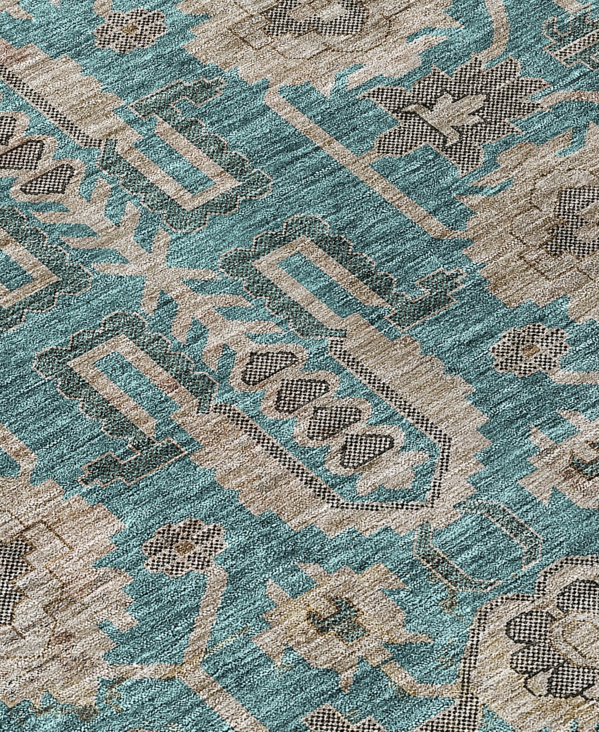 Addison Chantille Acn679 9'x12' Area Rug In Teal