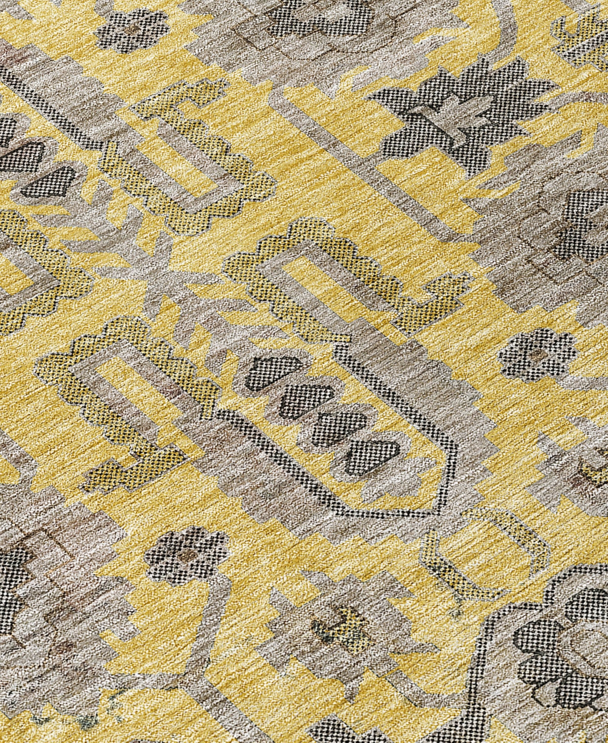 Addison Chantille Acn697 8'x10' Area Rug In Gold