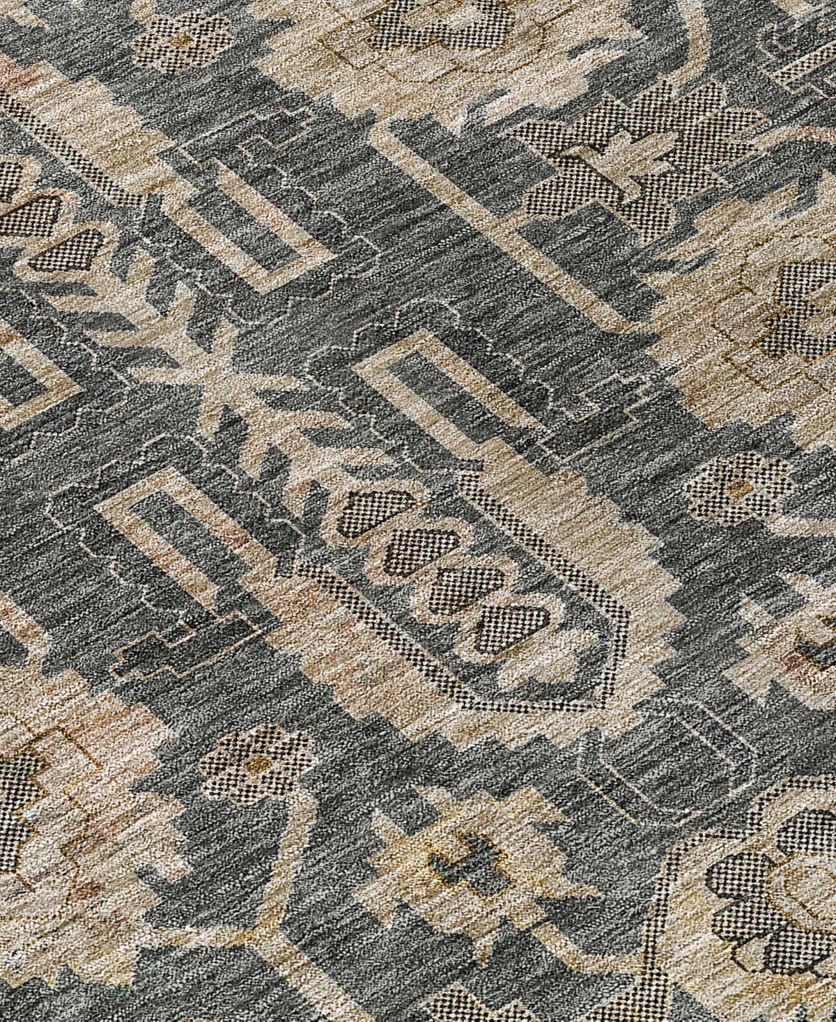 Addison Chantille Acn697 2'3"x7'6" Runner Area Rug In Gray