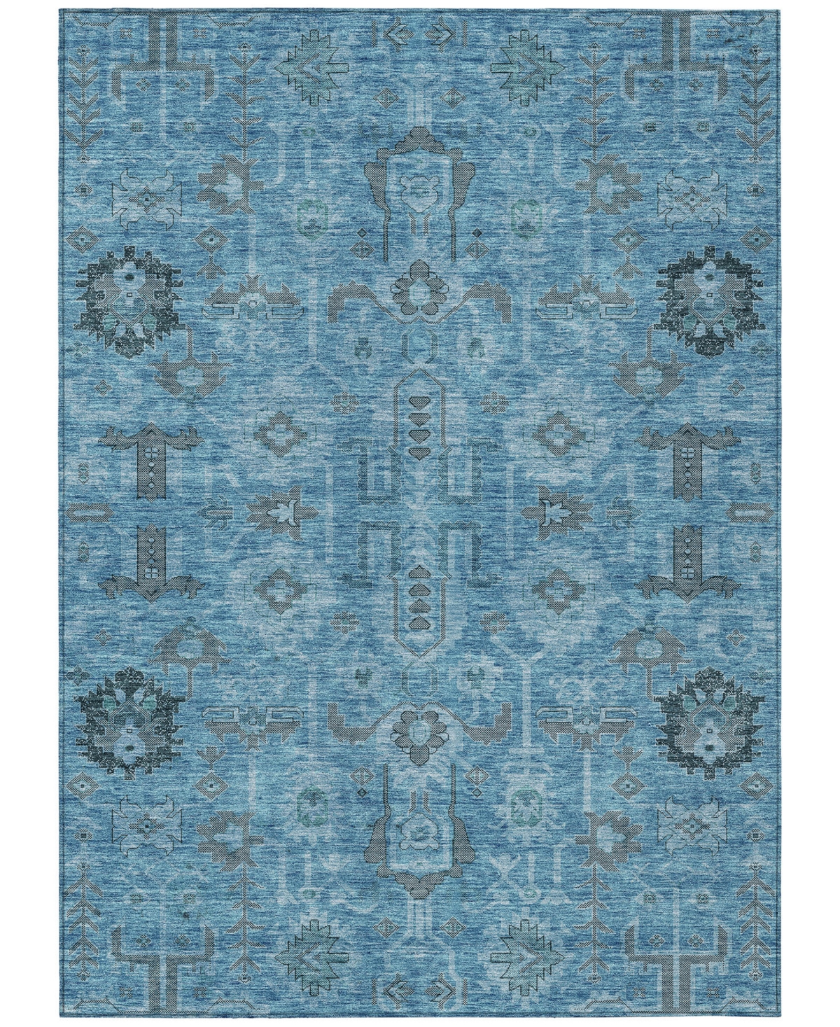 Addison Chantille Acn682 5'x7'6" Area Rug In Blue