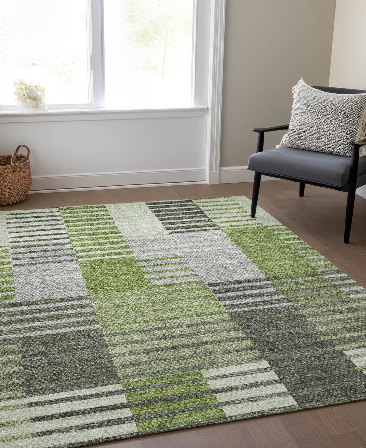 Addison Chantille Acn687 9'x12' Area Rug In Green