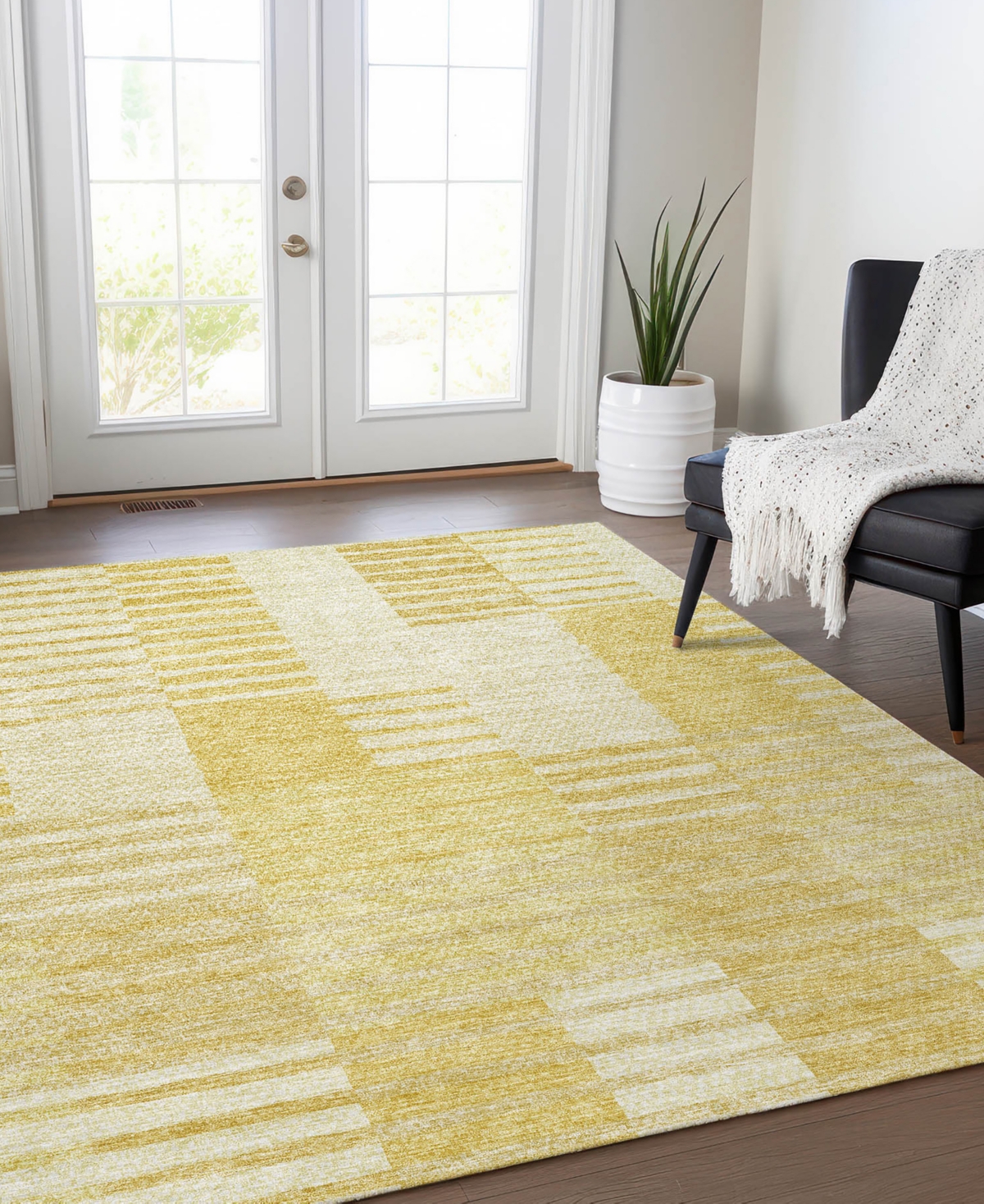 Addison Chantille Acn686 9'x12' Area Rug In Gold