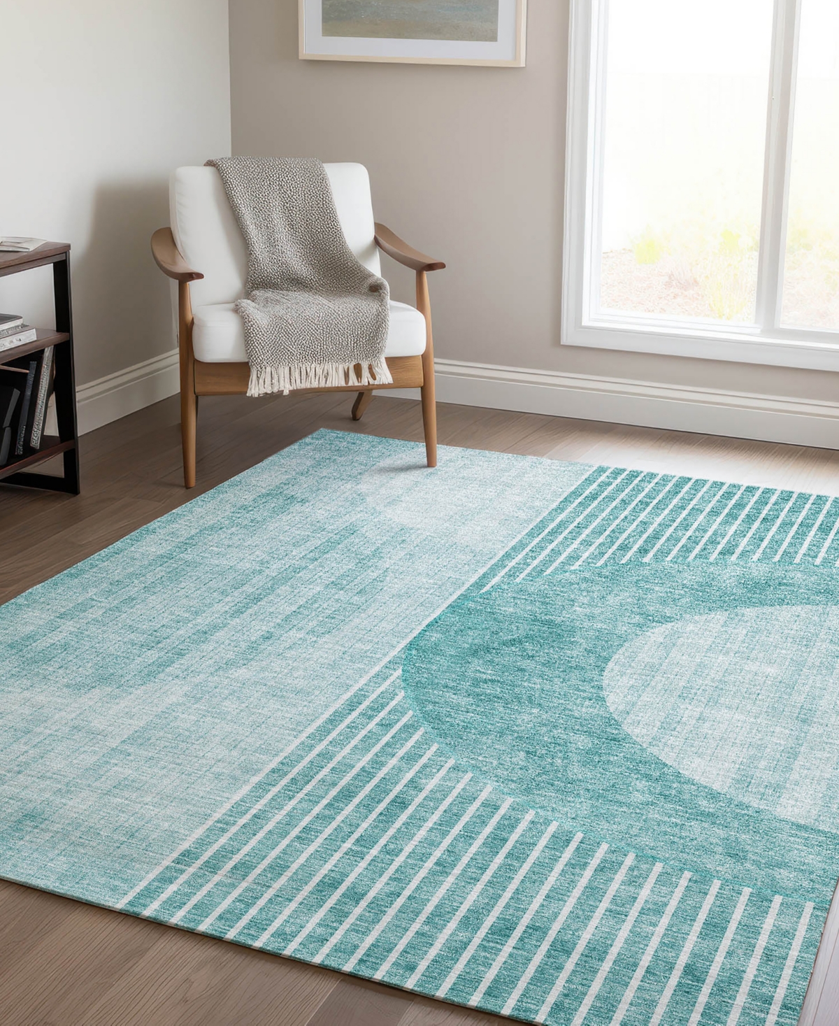 Addison Chantille Acn682 5'x7'6" Area Rug In Teal