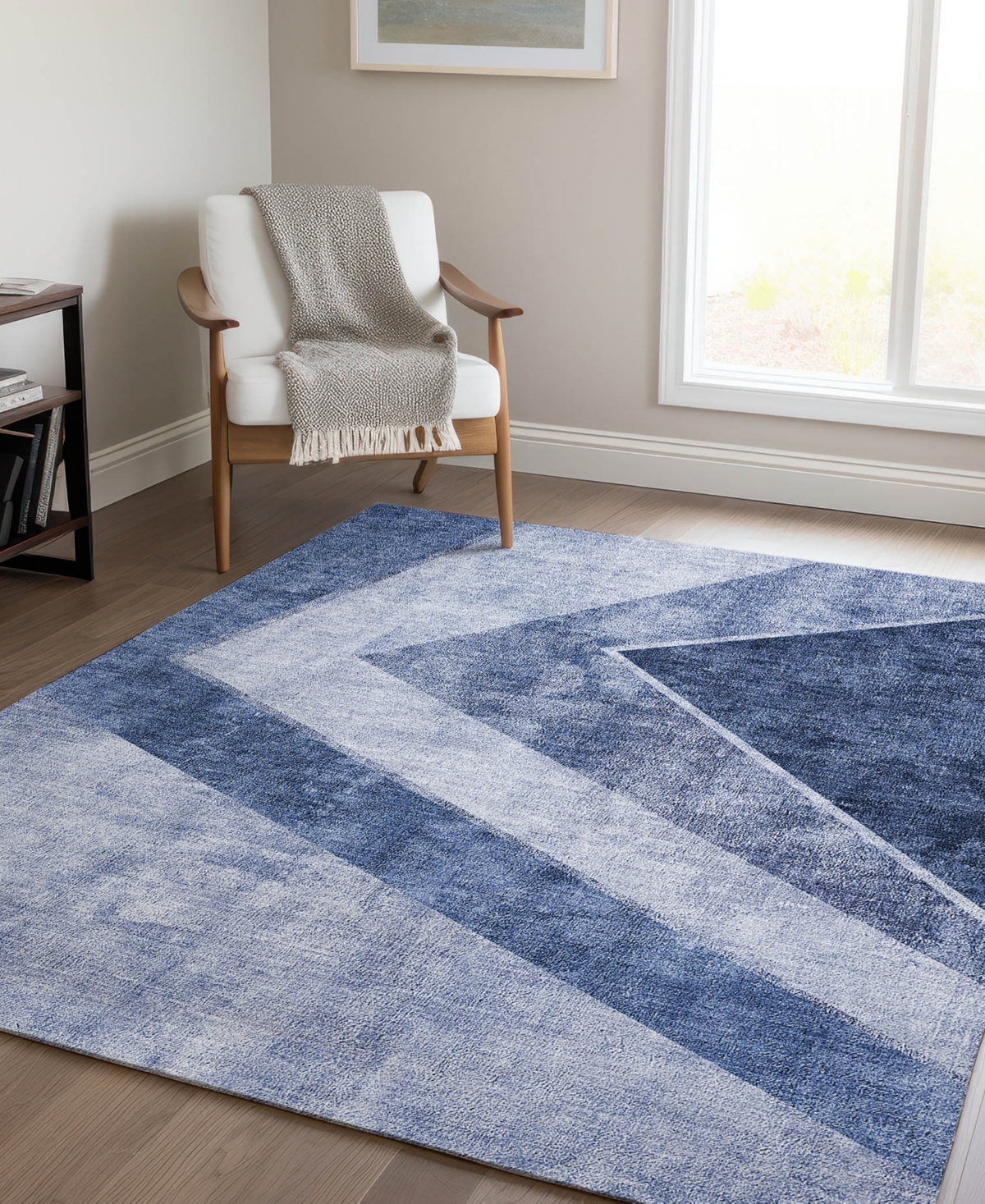Addison Chantille Machine Washable Acn671 2'6"x3'10" Area Rug In Blue