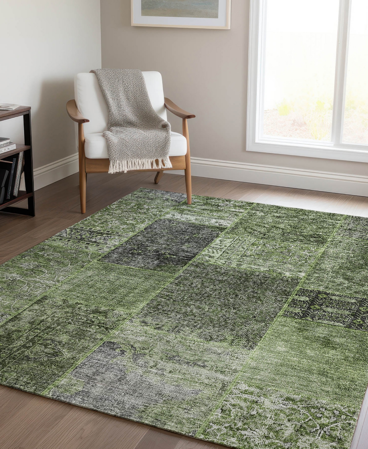 Addison Chantille Acn669 5'x7'6" Area Rug In Olive
