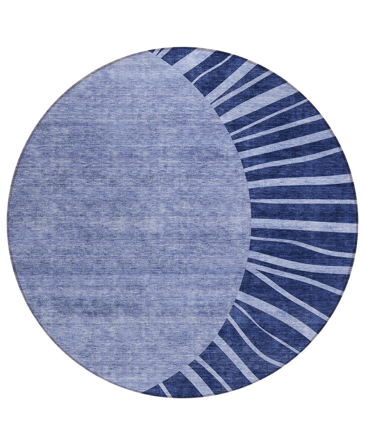 Addison Chantille Acn668 8'x8' Round Area Rug In Navy