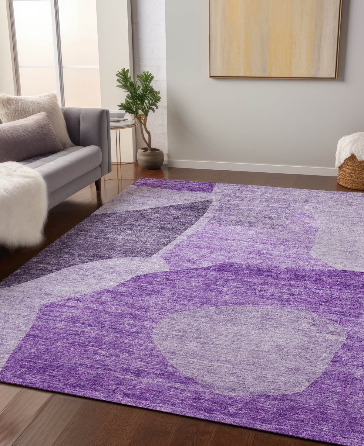 Addison Chantille Acn665 8'x10' Area Rug In Eggplant