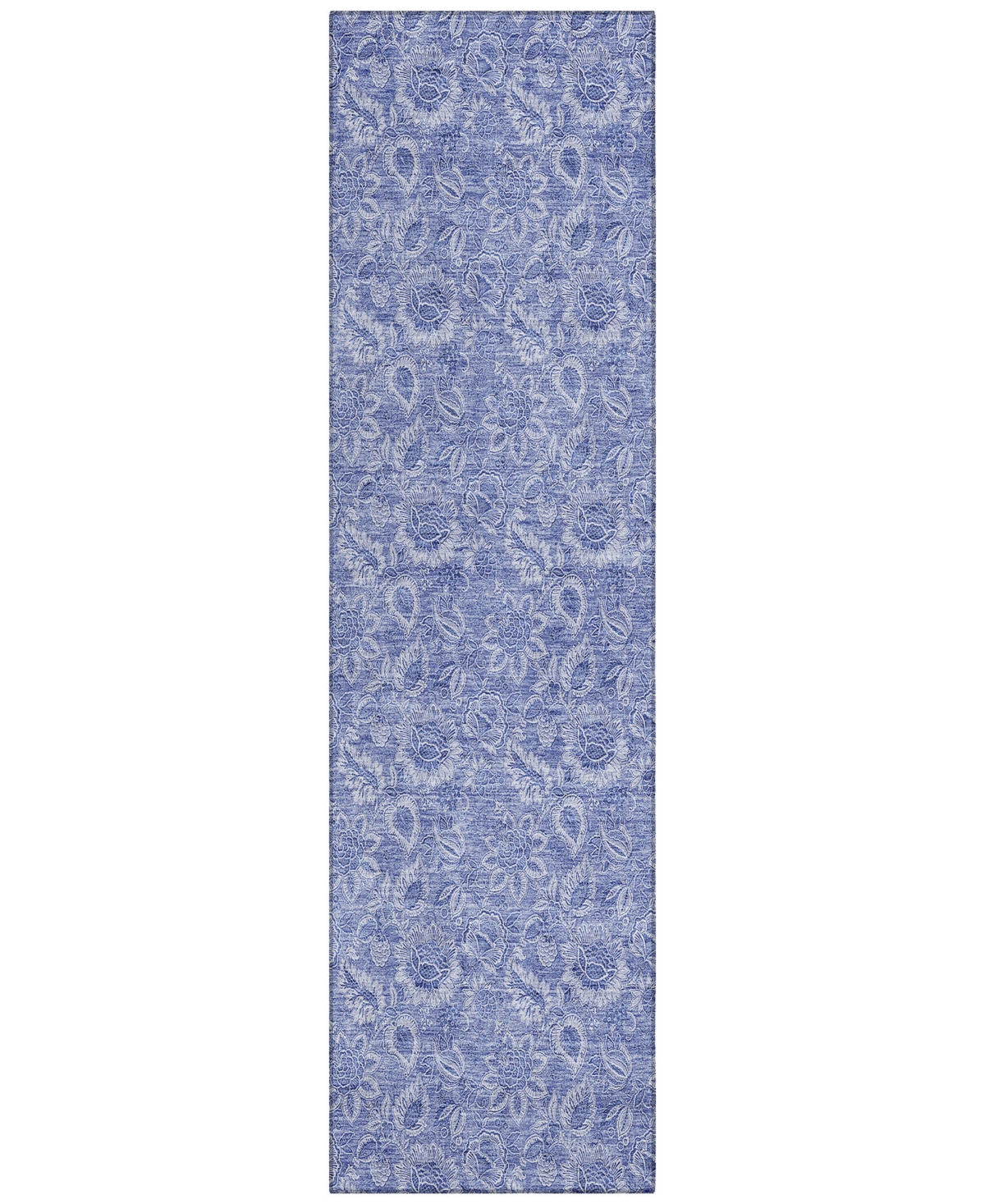 Shop Addison Chantille Machine Washable Acn662 2'3"x7'6" Runner Area Rug In Denim