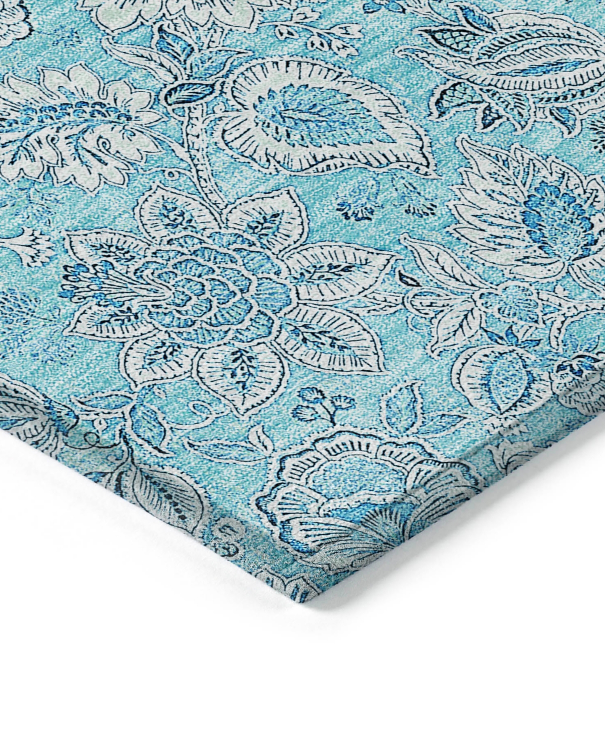 Addison Chantille Machine Washable Acn662 2'3"x7'6" Runner Area Rug In Aqua