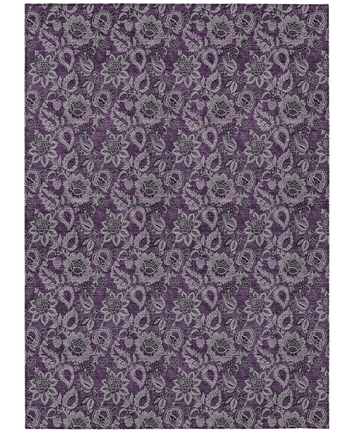 Addison Chantille Acn661 9'x12' Area Rug In Eggplant