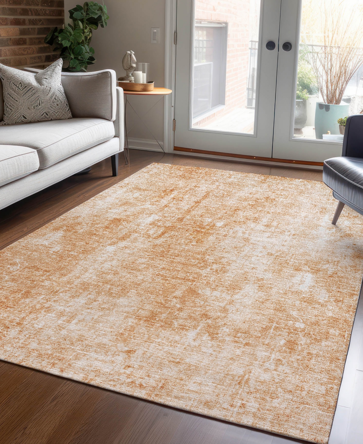Addison Chantille Acn656 5'x7'6" Area Rug In Terracotta