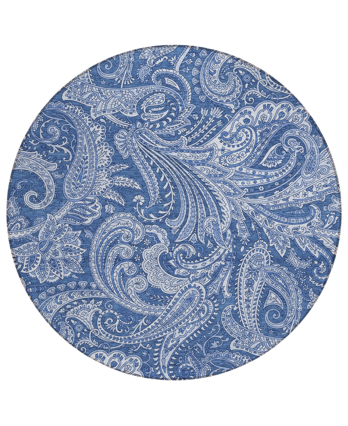 Addison Chantille Acn654 8'x8' Round Area Rug In Navy