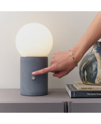 Kai 11" Dimmable LED Cement Modern Table Lamp