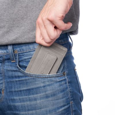 Harper Mens RFID Slim Money Clip Front Pocket Wallet Minimalist Leather ID Card Holder