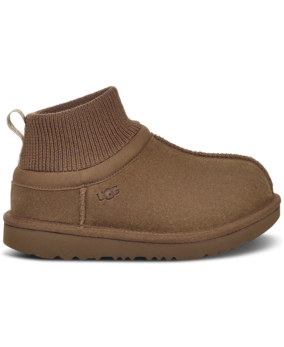 Ugg Toddler Classic Ultra Stretch Cuff Booties In Mustard Seed