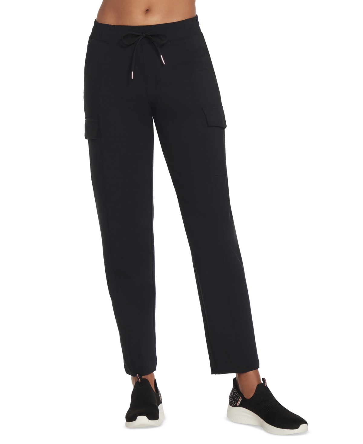 Women's Slip In Cargo Pants - Black